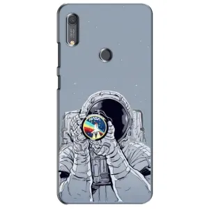 Чехол NASA для Huawei Y6s (AlphaPrint) (Космонавт фото)