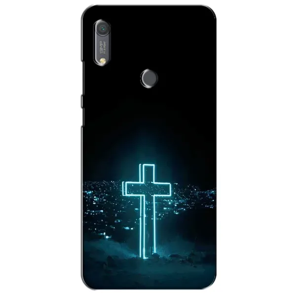 Чехол с принтом «Крест и город» для Huawei Y6s Чехол с принтом «Крест и город» для Huawei Y6s