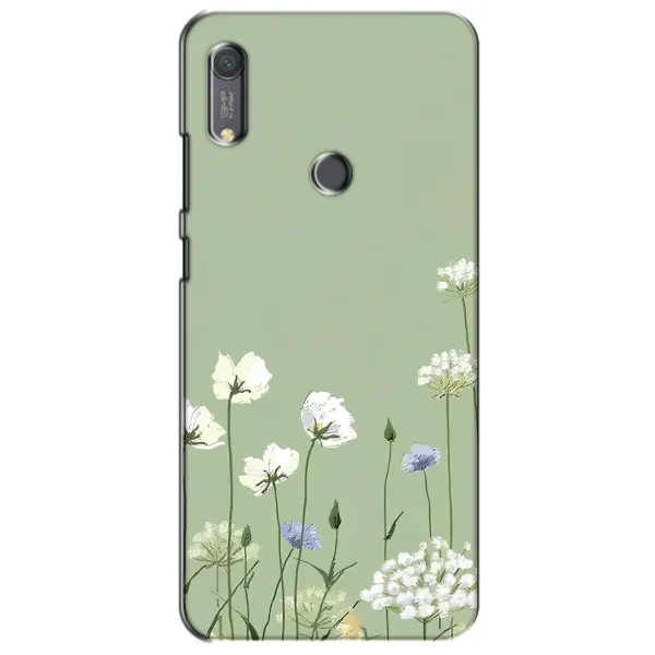 Чехол с принтом «Цветы на зеленом» для Huawei Y6s