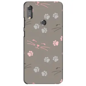 Чехол с рисунком кот на Huawei Y6s (Лапы и усы)
