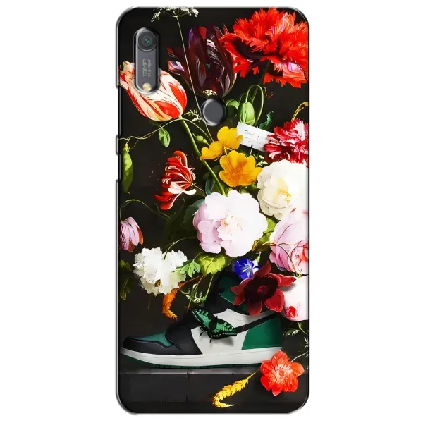 Чехол с принтом «Nike цветы» для Huawei Y6s