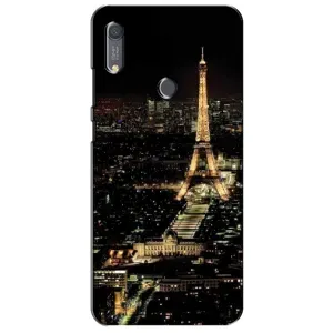 Чехол Эйфелева Башня для Huawei Y6s - (AlphaPrint) (Ночной Париж)