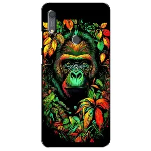 Чехол с Обезьянами Huawei Y6s - (AlphaPrint) (Обезьяна в тропиках)