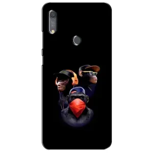 Чехол с Обезьянами Huawei Y6s - (AlphaPrint) (Три обезьяны)
