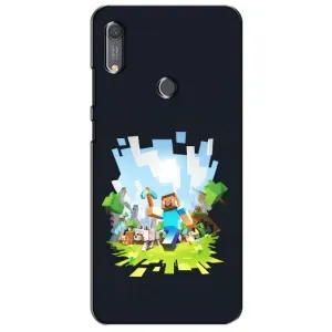 Чохол Майнкрафт на Huawei Y6s (AlphaPrint) Minecraft (персонажі Minecraft)
