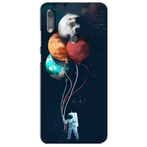 Космические Чехлы для Хуавей Y6с (VPrint) (Планеты шарики)