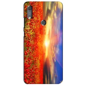 Чохол з картинкою (Стильні) Хуавей Y6s - (AlphaPrint) (Поле тюльпанів)