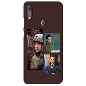 Чохол для Huawei Y6s (AlphaPrint - с принтом Зеленського) (Президент)