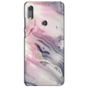 Мраморный чехол на Huawei Y6s (VPrint) (Пурпурный Мрамор)