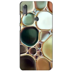 Мраморный чехол на Huawei Y6s (VPrint) (Радужный Мрамор)