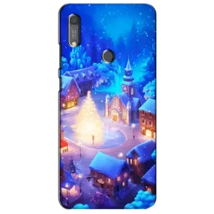Рождественские Чехлы для Huawei Y6s (VPrint) (Рождественский город)