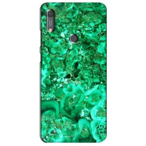 Мраморный чехол на Huawei Y6s (VPrint) (Салатный Мрамор)