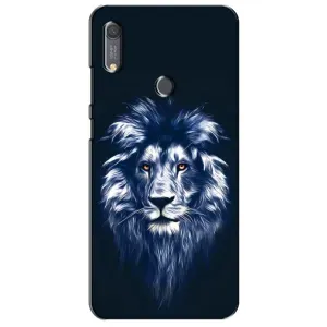 Чохол з картинкою ЛЕВ для Huawei Y6s (VPrint) (Синій Лев)