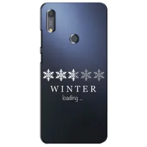 Зимние Чехлы для Хуавей Y6с - прозрачный фон (Winter loading)