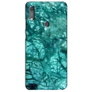 Мраморный чехол на Huawei Y6s (VPrint) (Зеленый мрамор)