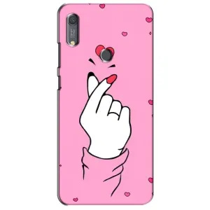 Чохол з принтом для Huawei Y6s (AlphaPrint - Знак сердечка) (Знак Love)
