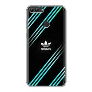 Чохли Адидас для Huawei Y7 Prime 2018 (AlphaPrint) (Адідас з полосами)