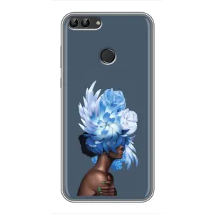 Чехлы (ART) Цветы на Huawei Y7 Prime 2018 (VPrint) (Цветы на голове)