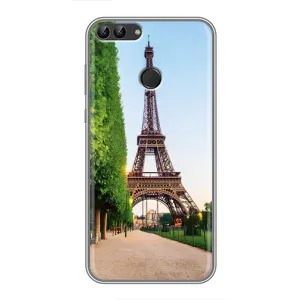 Чохол Ейфелева Вежа Huawei Y7 Prime 2018 - (AlphaPrint) (Дорога до Парижу)