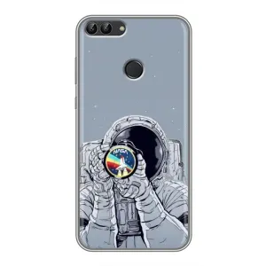 Чохол NASA для Huawei Y7 Prime 2018 (AlphaPrint) (Космонавт фото)