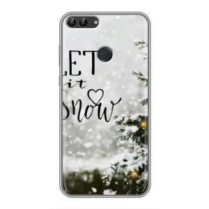 Новогодние, Праздничные Чехлы для Huawei Y7 Prime 2018 - 2024 год (Let it snow)