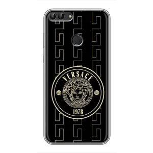 Чехлы VERSACE для Хуавей Y7 Прайм 2018 (PREMIUMPrint) (Лого Версаче)