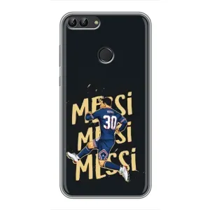 Чехлы для Huawei Y7 Prime 2018 (Leo чемпион) (AlphaPrint) (Messi ПСЖ)