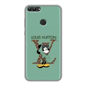 Чехлы Луи Витон для Huawei Y7 Prime 2018 (AlphaPrint - LOUIS VUITTON) (Микки Маус LV)