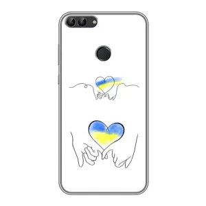 Чехол для Патриота Украины Huawei Y7 Prime 2018 - (AlphaPrint) (Мир Украине)