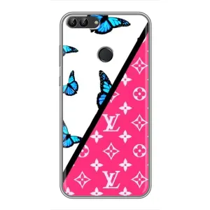 Брендновые Чехлы для Huawei Y7 Prime 2018 - (PREMIUMPrint) (Мода LV)
