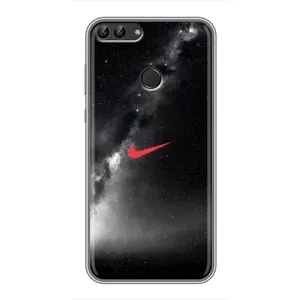 Чохол для Huawei Y7 Prime 2018 - з принтом Найк (AlphaPrint) (Найк червоний)