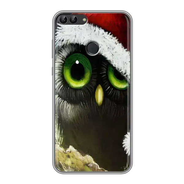 Чехол с принтом «Новогодняя Сова» для Huawei Y7 Prime 2018 Чехол с принтом «Новогодняя Сова» для Huawei Y7 Prime 2018