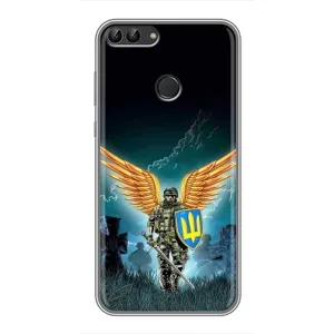 Чехлы с картинкой ЗСУ для Huawei Y7 Prime 2018 (AlphaPrint) (Солдат ЗСУ)