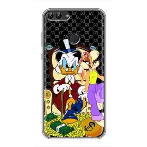 Чехлы для Huawei Y7 Prime 2018 - Скрудж МакДак Louis Vuitton (PREMIUMPrint) (Стильная Утка)
