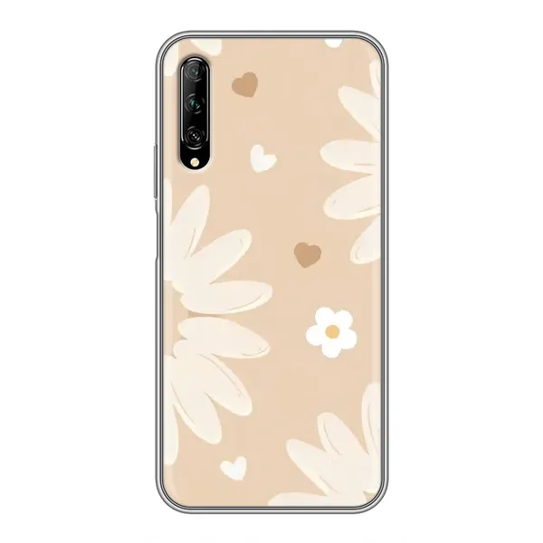 Чехол с принтом «Бежевые цветы» для Huawei Y7 Pro 2019 Чехол с принтом «Бежевые цветы» для Huawei Y7 Pro 2019