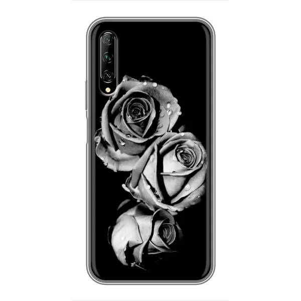 Чехол с принтом «Черная роза» для Huawei Y7 Pro 2019