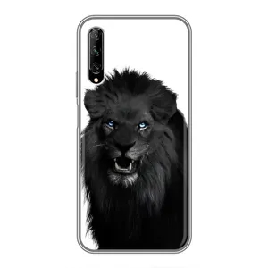 Чехлы с картинками животных Huawei Y7 Pro 2019 (Черный ЛЕВ)