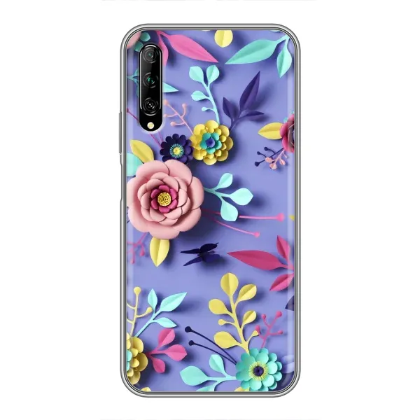 Чехол с принтом «Цветочный дизайн» для Huawei Y7 Pro 2019