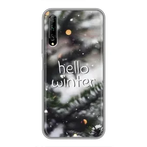 Новогодние, Праздничные Чехлы для Huawei Y7 Pro 2019 - 2024 год (Hello winter)