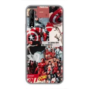 Чехол с принтом «Марвел Комикс» для Huawei Y7 Pro 2019