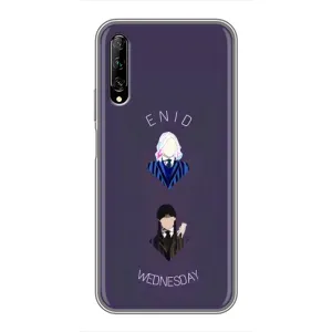 Чехлы Венсдей на Huawei Y7 Pro 2019 Уэнсдей (AlphaPrint) (Уэнздей и подруга)