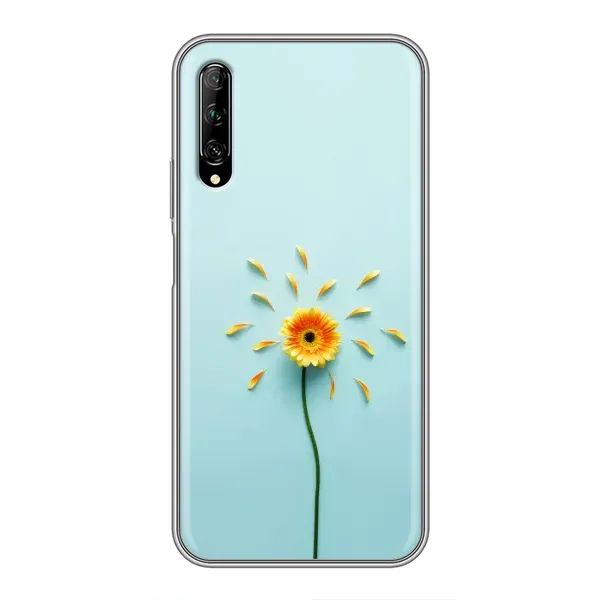 Чехол с принтом «Желтый цветок» для Huawei Y7 Pro 2019