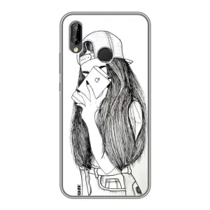 Чохол з друком для Huawei Y7 2019 - (Мода) (AlphaPrint) (Фото дівчини)
