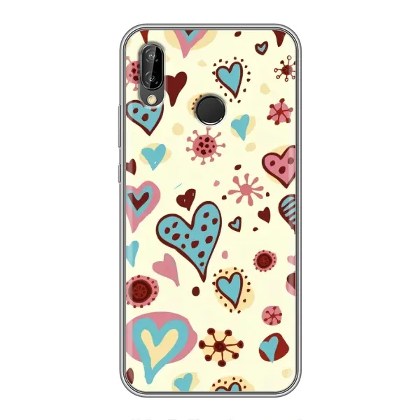 Чехол с принтом «Сердечки» для Huawei Y7 2019 Чехол с принтом «Сердечки» для Huawei Y7 2019