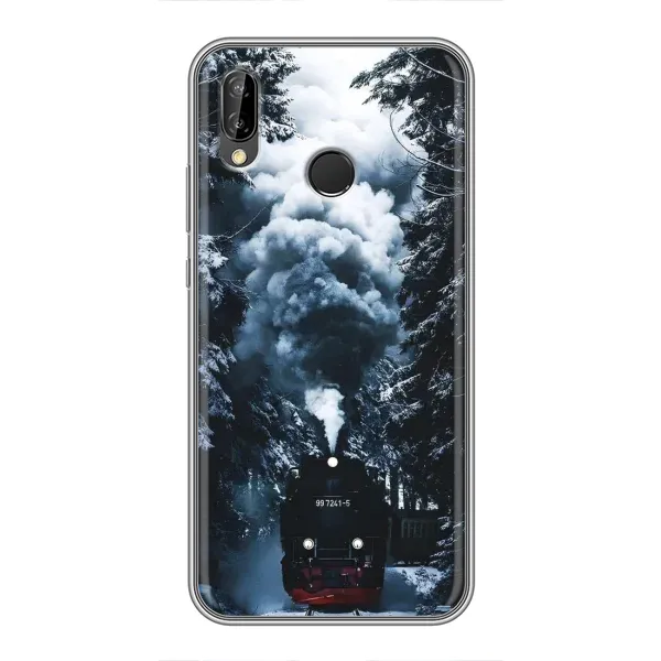 Чехол с принтом «Зимний поезд» для Huawei Y7 2019