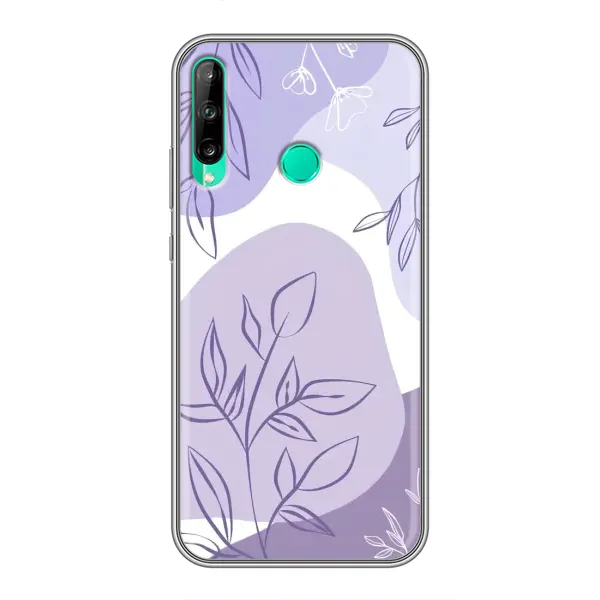 Чохол з принтом «Фіолетове листя абстракція» для Huawei Y7p (2020)