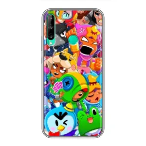Чехол для Huawei Y7p (2020) Бравл Старс (VPrint) (Герої Бравл Старс)