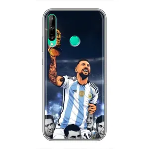 Чехлы для Huawei Y7p (2020) (Leo чемпион) (AlphaPrint) (Месси с кубком)