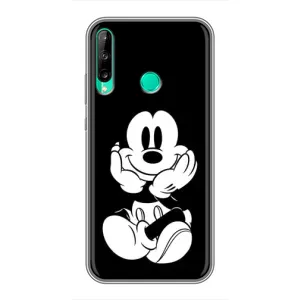 Міккі Маус чохол для Huawei Y7p (2020) (AlphaPrint - Мультяшні) (Маус на чорному)