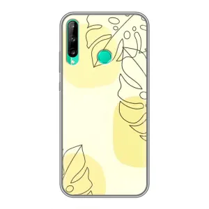 Силиконовый чехол с принтом в цветах на Huawei Y7p (2020)